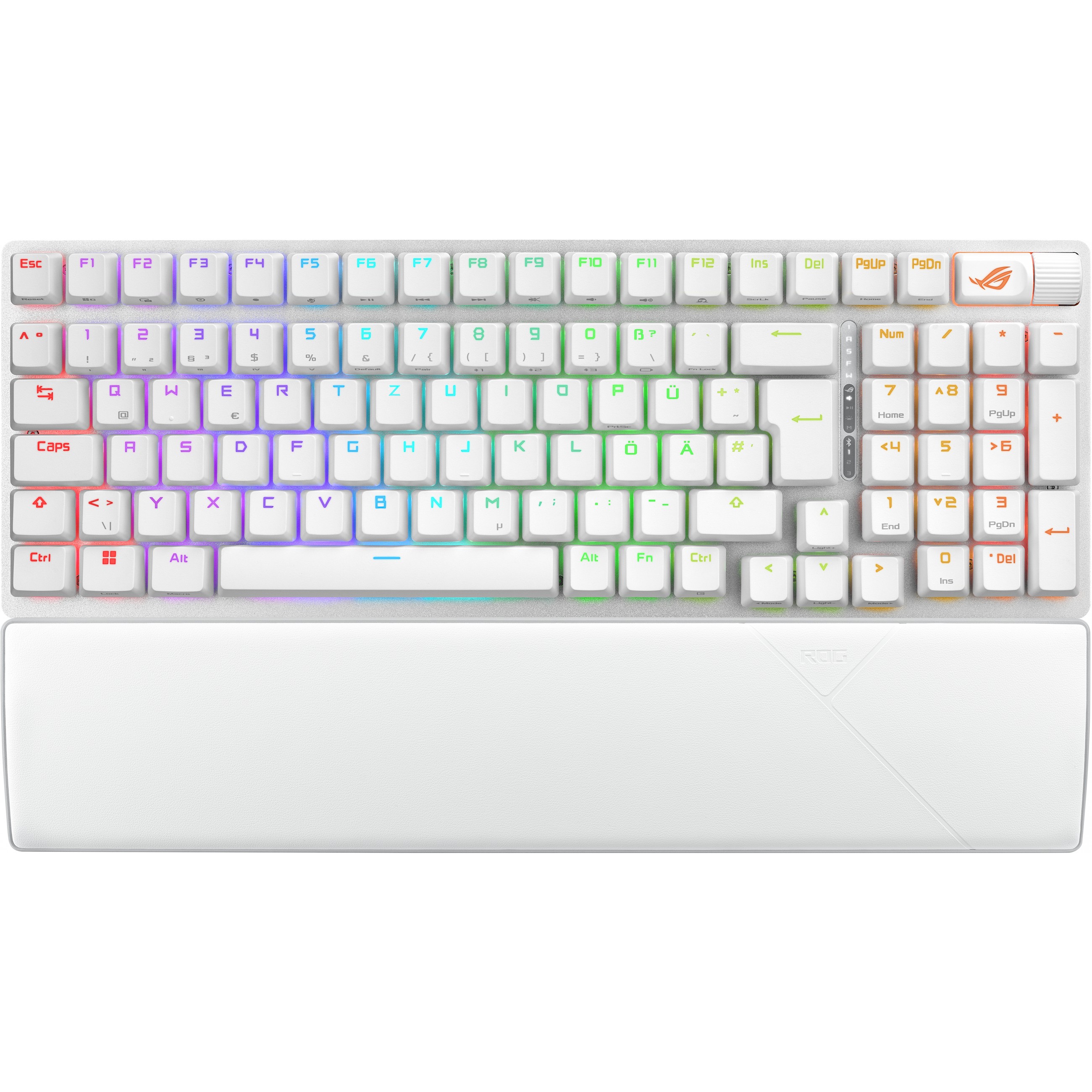 Tipkovnica ASUS ROG Strix Scope II 96 bežični Gaming USB + RF bežični + Bluetooth QWERTZ njemačka bijela – internacionalna non HR tipkovnica-0