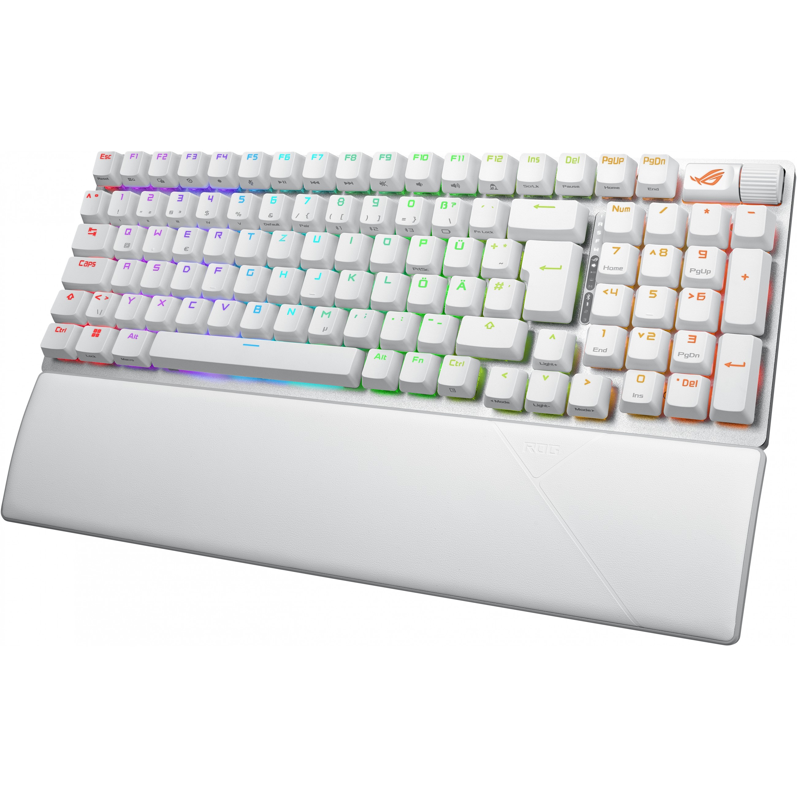 Tipkovnica ASUS ROG Strix Scope II 96 bežični Gaming USB + RF bežični + Bluetooth QWERTZ njemačka bijela – internacionalna non HR tipkovnica-1