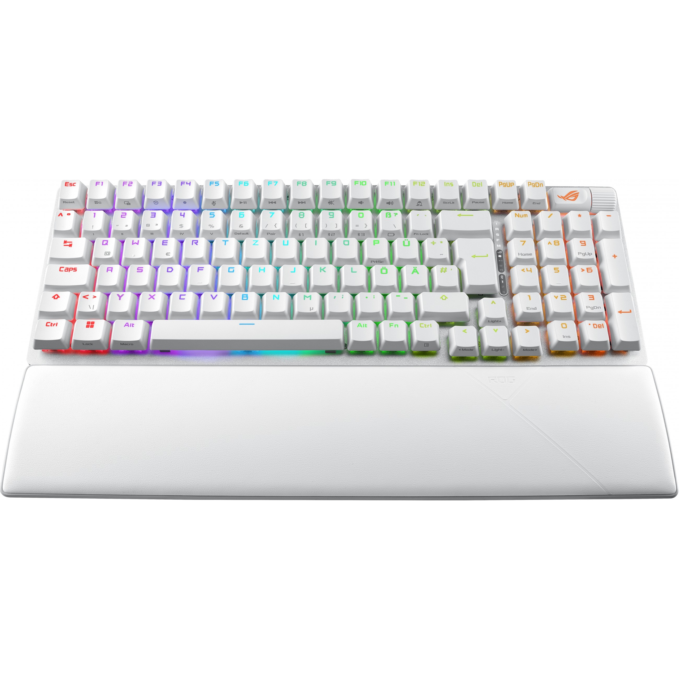 Tipkovnica ASUS ROG Strix Scope II 96 bežični Gaming USB + RF bežični + Bluetooth QWERTZ njemačka bijela – internacionalna non HR tipkovnica-2