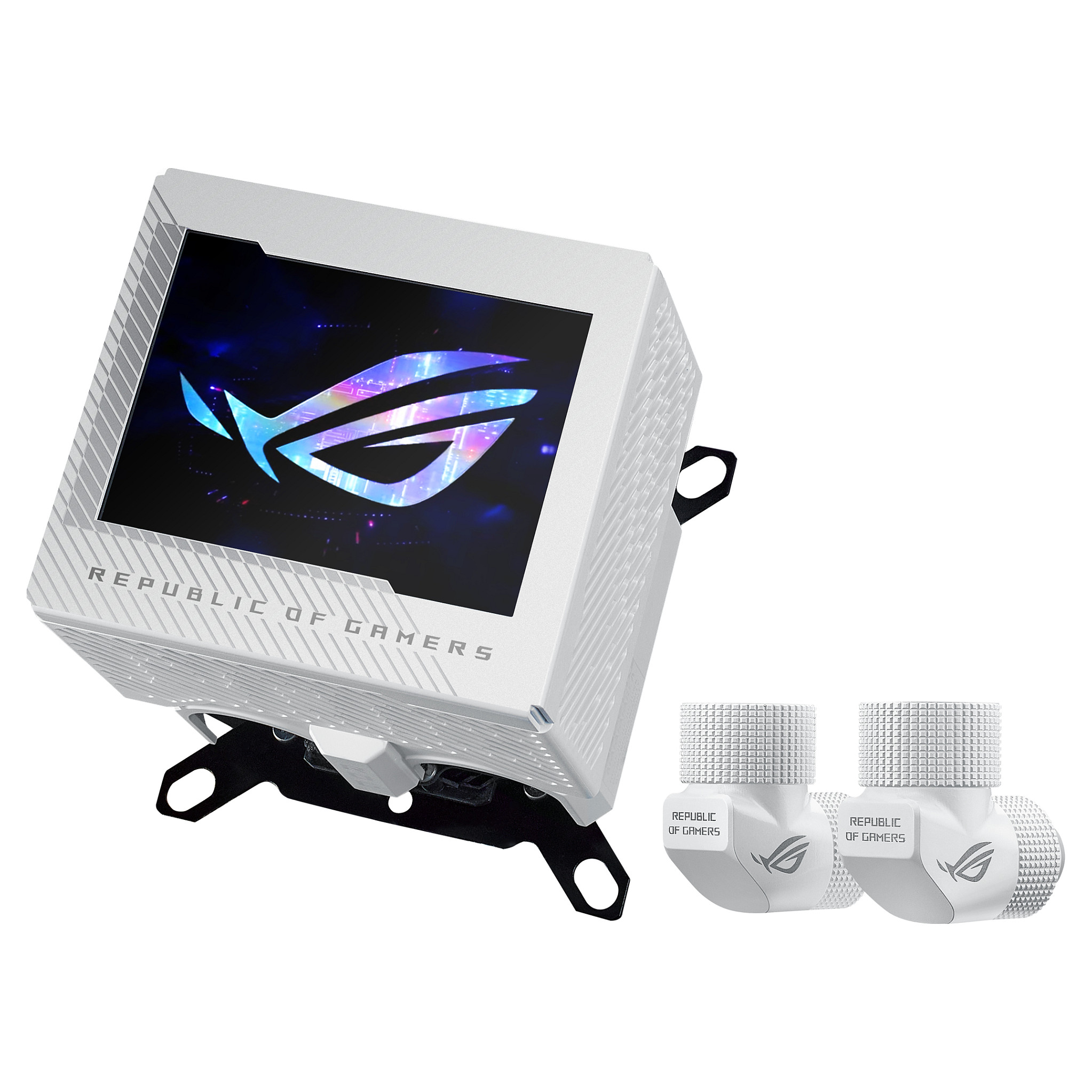 Vodeni blok za procesor ASUS ROG RYUJIN III WB (3.5" LCD, bijela boja)-5
