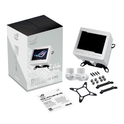 Vodeni blok za procesor ASUS ROG RYUJIN III WB (3.5" LCD, bijela boja)-2