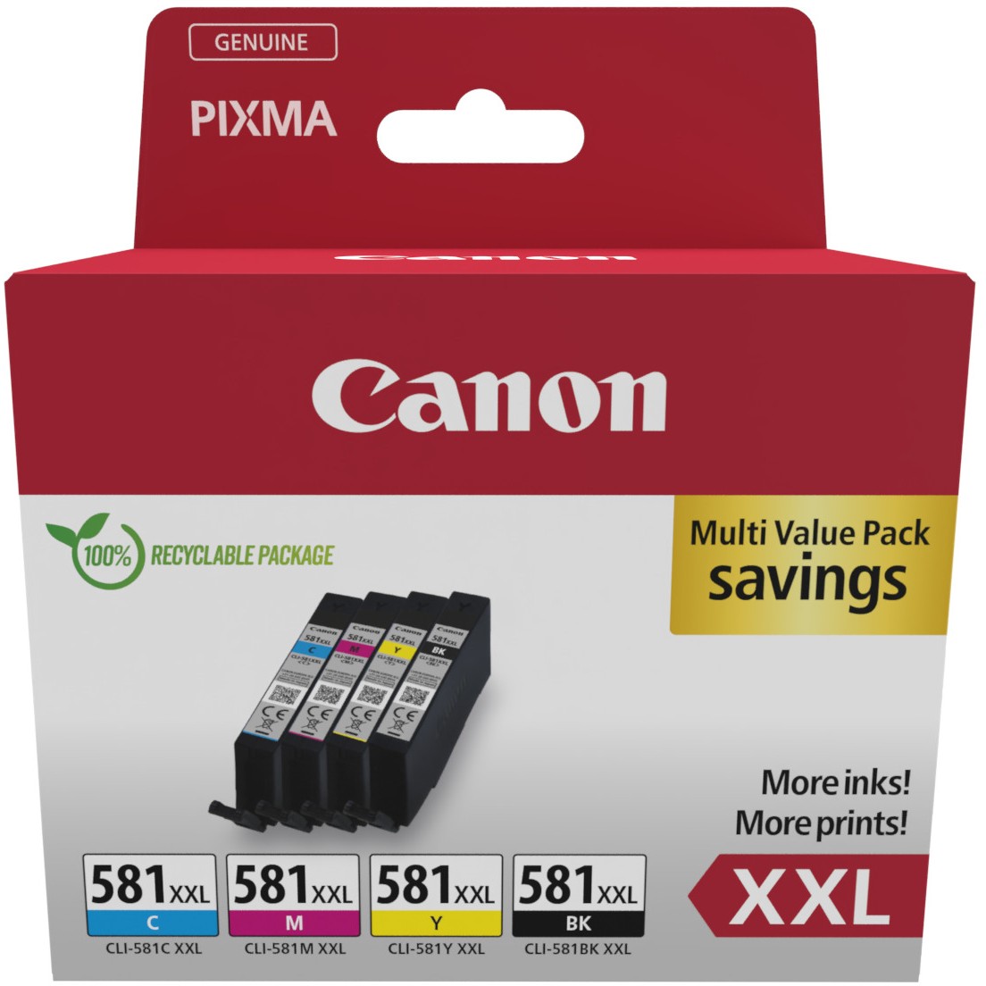 Tintne patrone CANON 1998C007 (Original, XXL, 4 komada, Crna/Cijan/Magenta/Žuta)-1