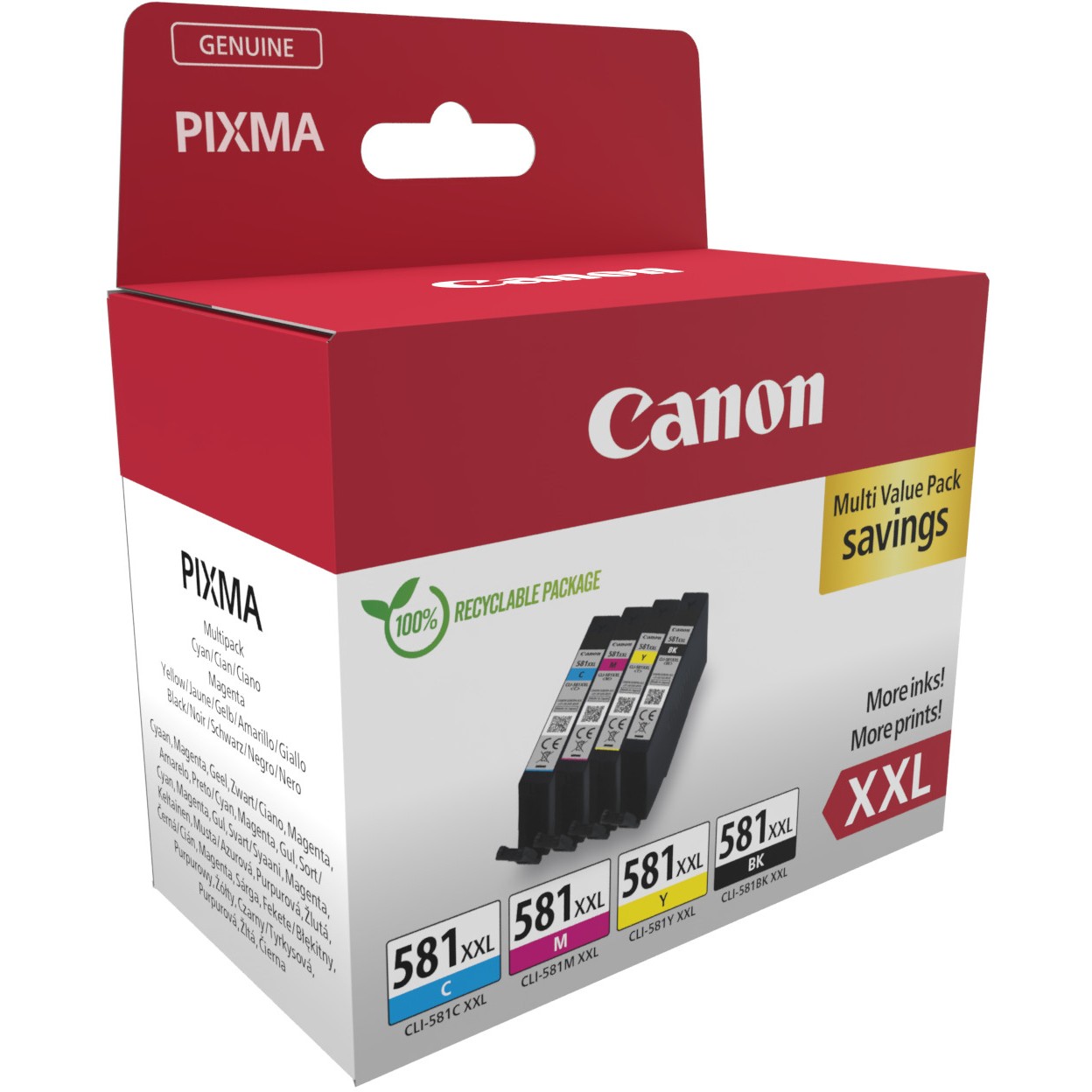 Tintne patrone CANON 1998C007 (Original, XXL, 4 komada, Crna/Cijan/Magenta/Žuta)-2