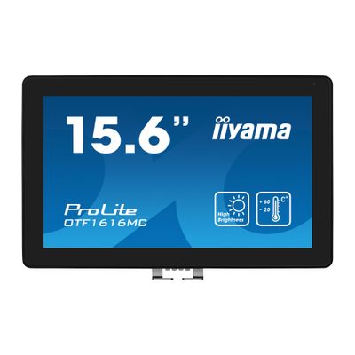 Monitor IIYAMA ProLite OTF1616MC-B1 (15.6-inch, 1920 x 1080, 1100 cd/m2, HDMI, VGA, DisplayPort)-5