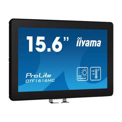 Monitor IIYAMA ProLite OTF1616MC-B1 (15.6-inch, 1920 x 1080, 1100 cd/m2, HDMI, VGA, DisplayPort)