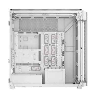 Kućište CORSAIR iCUE 9000D RGB Airflow Tower TG (Bijelo, ATX, microATX, Mini-ITX, Staklena stranica)