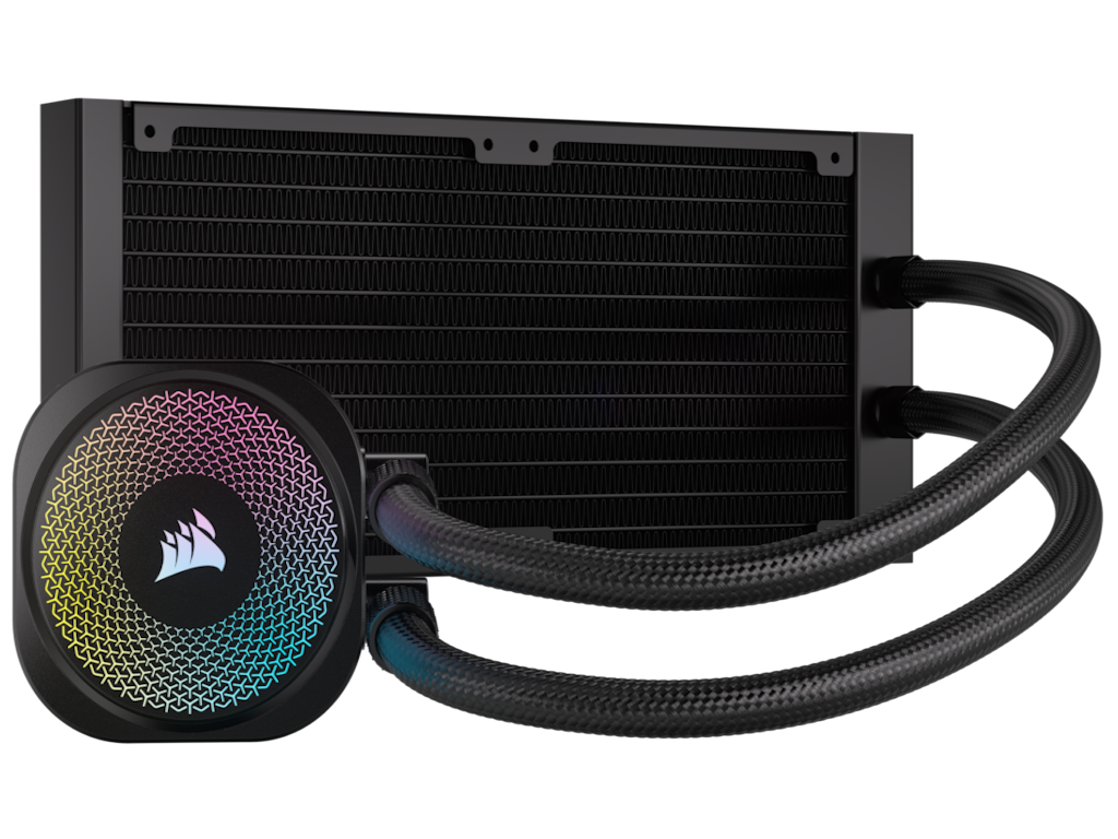 Hladnjak za procesor CORSAIR iCUE Link TITAN 240 RX RGB (AIO, 240 mm, RGB, LGA1700/LGA1851/AM4/AM5, crni)-8