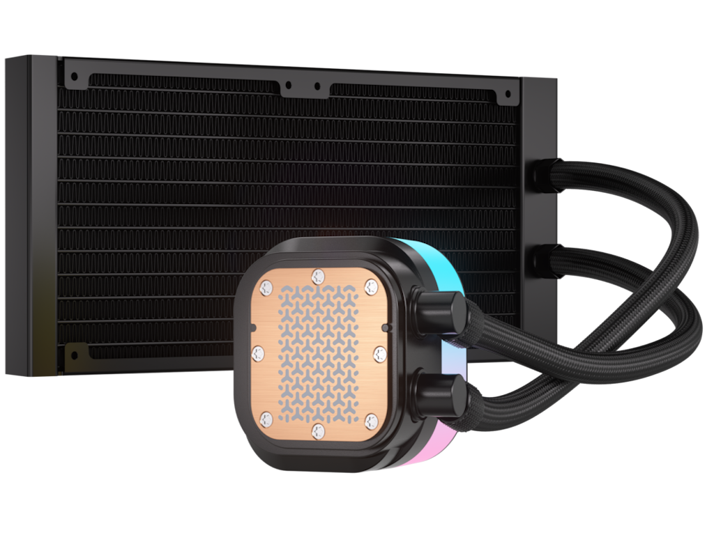 Hladnjak za procesor CORSAIR iCUE Link TITAN 240 RX RGB (AIO, 240 mm, RGB, LGA1700/LGA1851/AM4/AM5, crni)-9