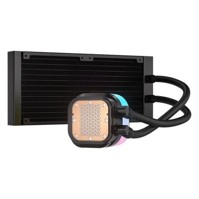 Hladnjak za procesor CORSAIR iCUE Link TITAN 240 RX RGB (AIO, 240 mm, RGB, LGA1700/LGA1851/AM4/AM5, crni)-0