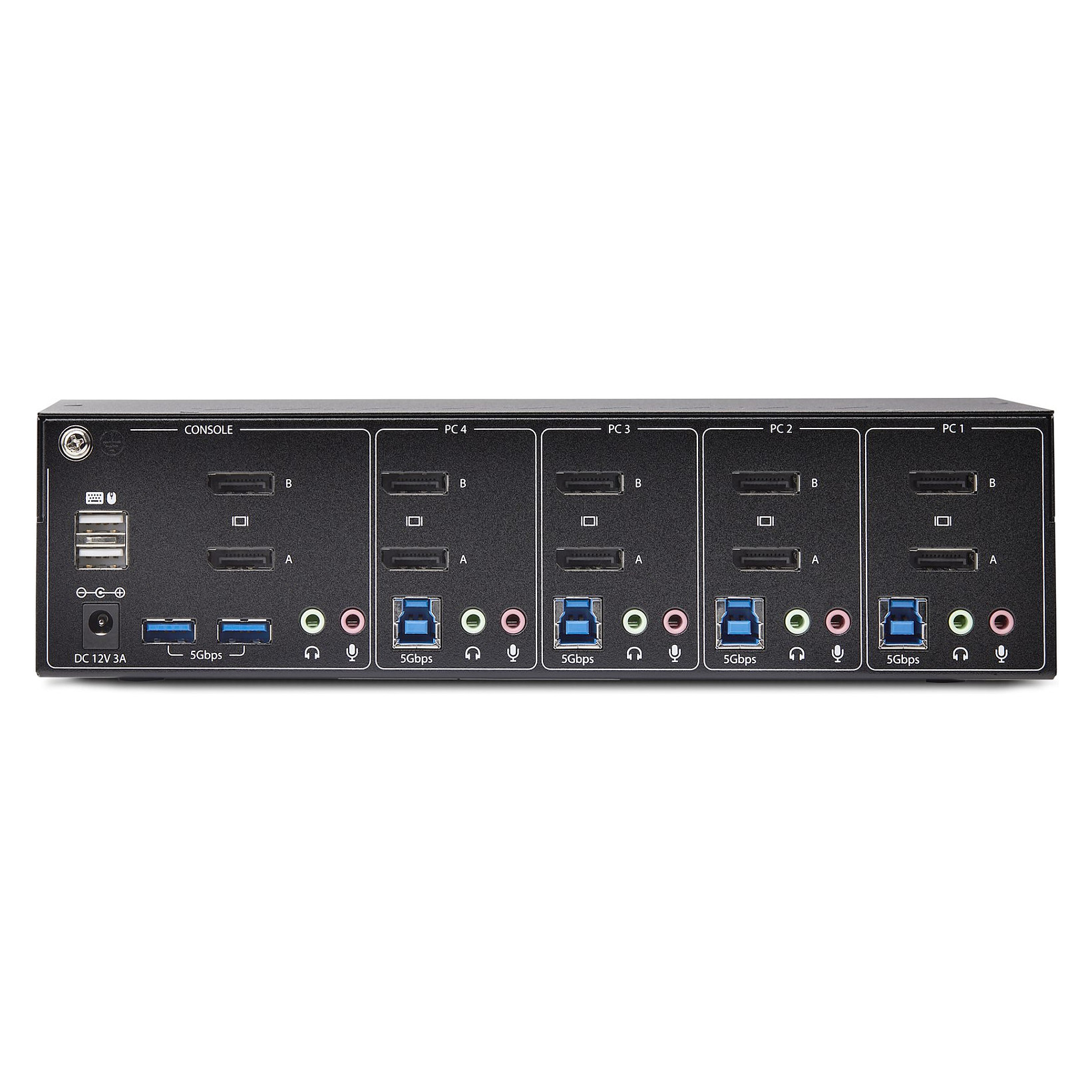KVM Switch STARTECH SV431DPDDUA2 (4-portni, Dual Monitor, DisplayPort, 4K 60Hz, USB 3.0 Hub)-10