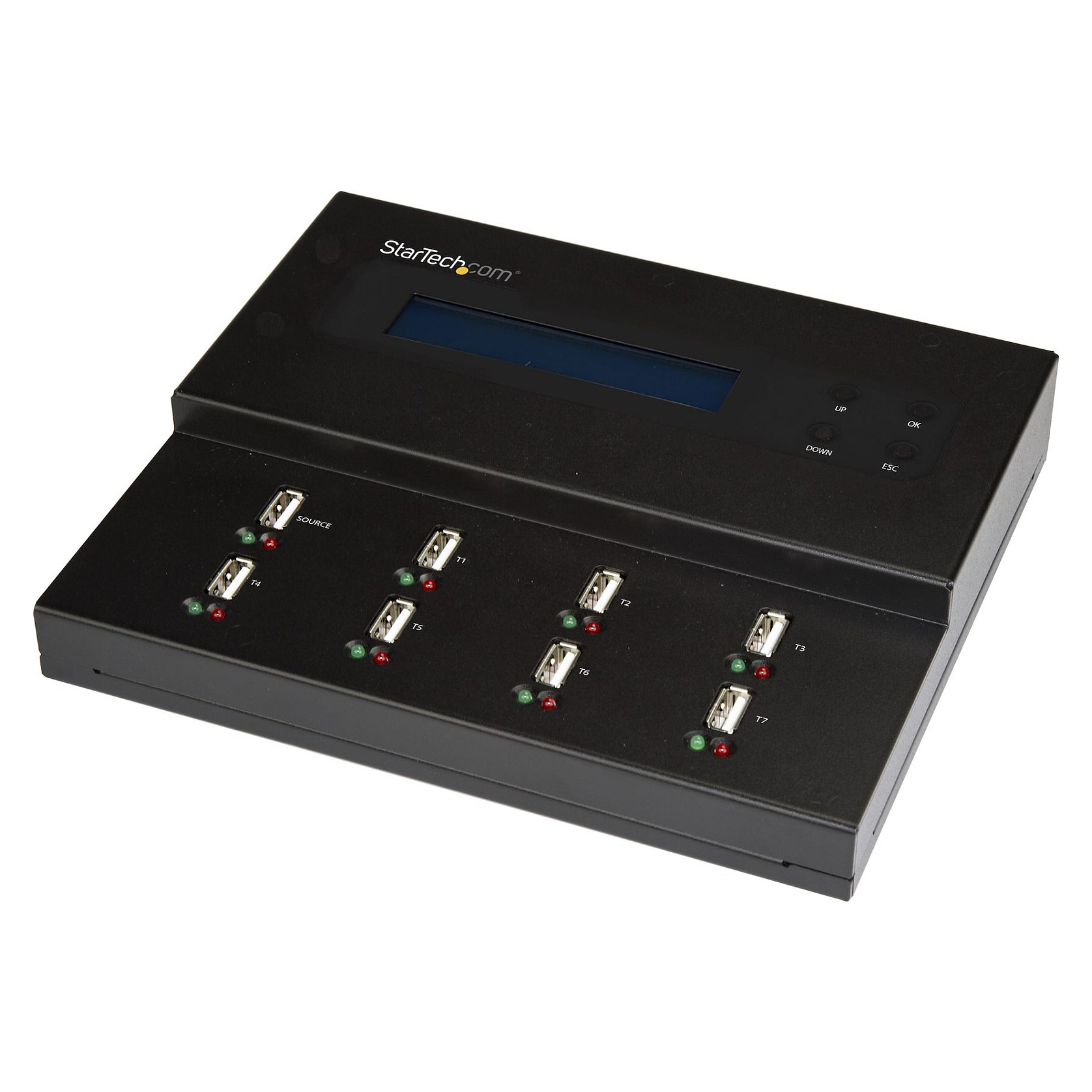 USB duplikator STARTECH 1-na-7 (1.5 GB/min, brisanje podataka, LCD)-8