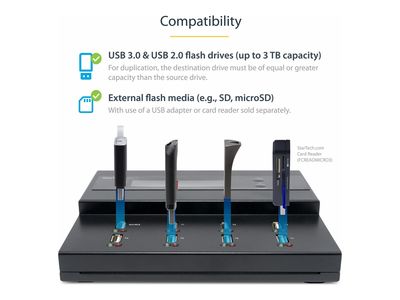 USB duplikator STARTECH 1-na-7 (1.5 GB/min, brisanje podataka, LCD)-0