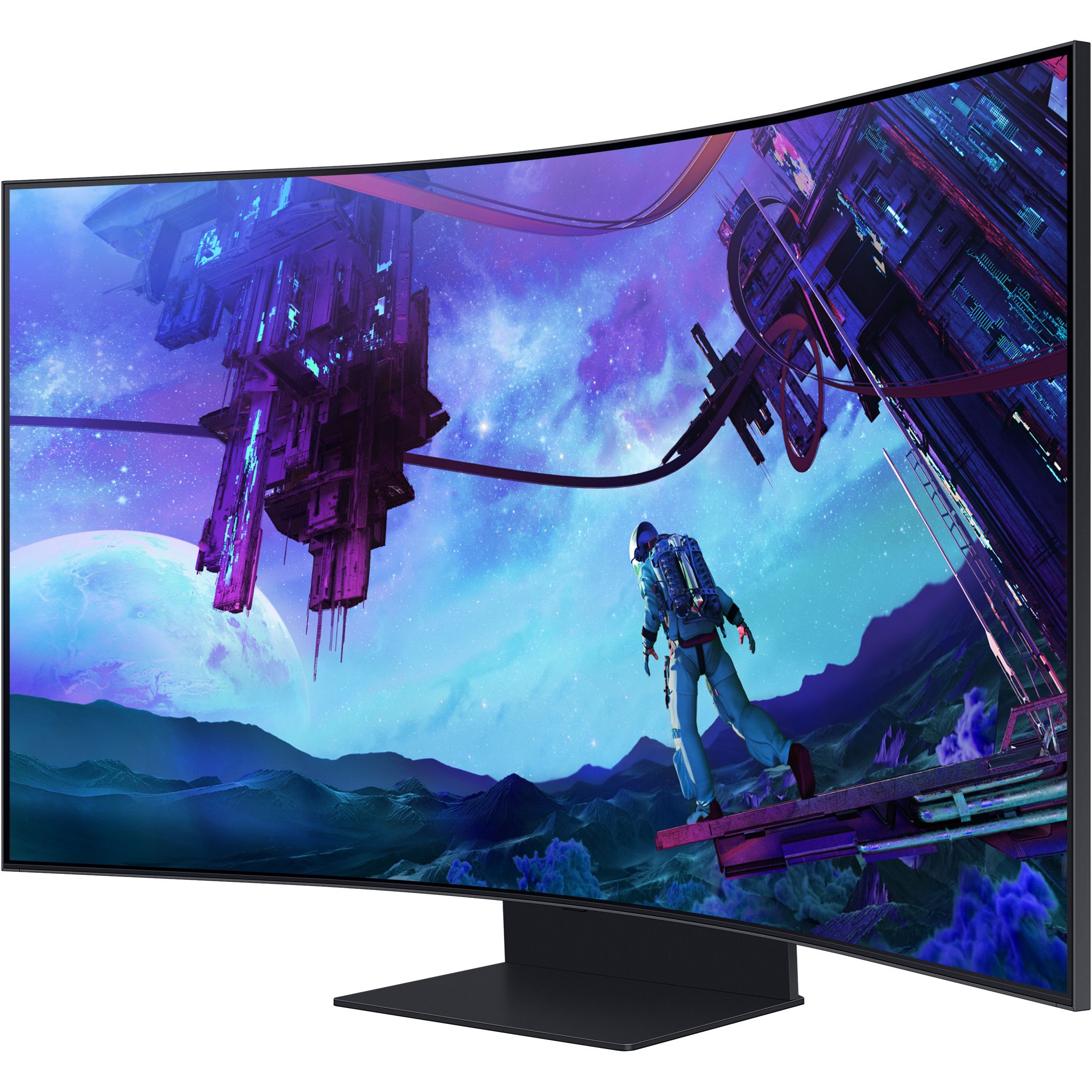 TV SAMSUNG S55CG970NU (55'', QLED, Quantum Mini LED, HDR 32x, 165 Hz, 1 ms, AMD FreeSync Premium Pro)-24