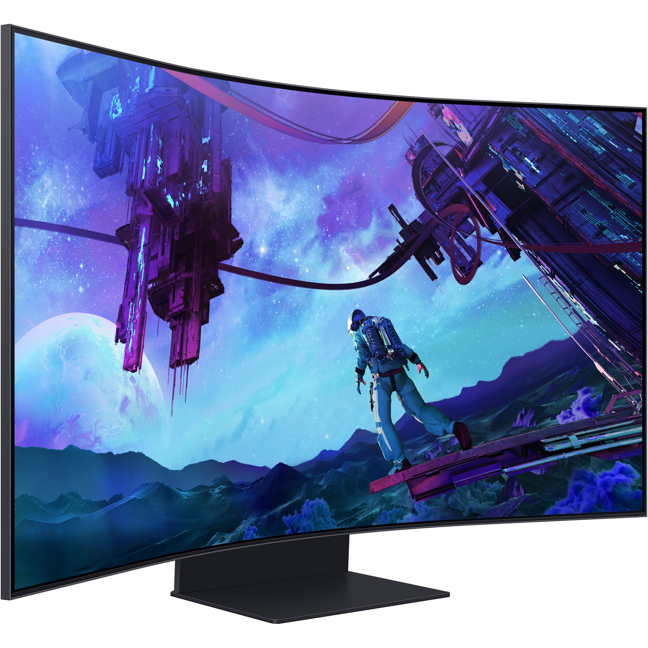 TV SAMSUNG S55CG970NU (55'', QLED, Quantum Mini LED, HDR 32x, 165 Hz, 1 ms, AMD FreeSync Premium Pro)-38