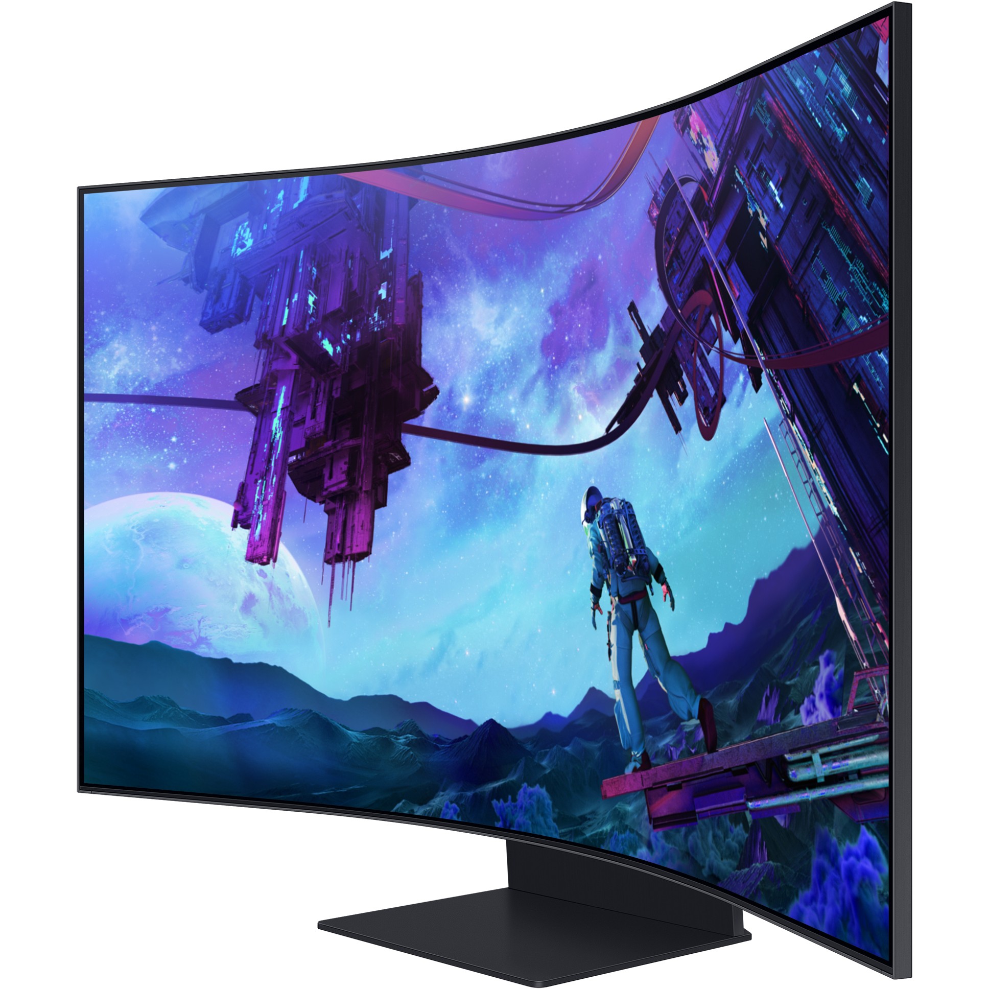 TV SAMSUNG S55CG970NU (55'', QLED, Quantum Mini LED, HDR 32x, 165 Hz, 1 ms, AMD FreeSync Premium Pro)-39