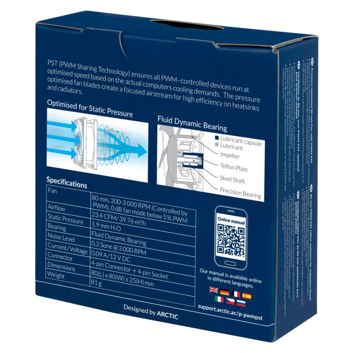 CPC Arctic PWM PST Case Fan - 80mm case fan-10