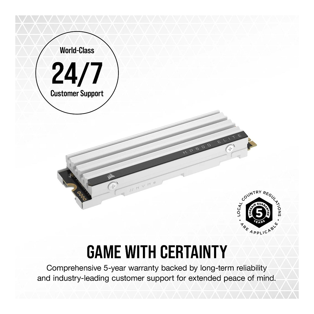 SSD CORSAIR MP600 ELITE 2TB (M.2 PCIe 4.0 NVMe, 3D TLC)-14