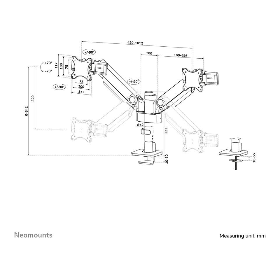 Stalak za TV NEOMOUNTS NEXT One DS65S-950BL2 (crna boja)-30