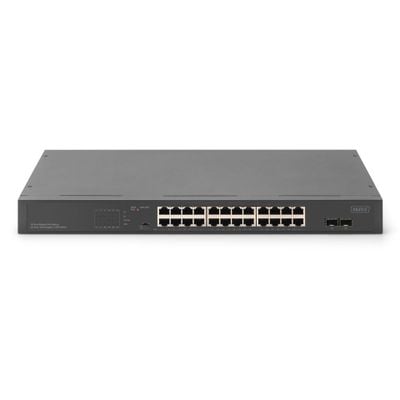Switch DIGITUS 24-Port+ 2-Port Gigabit SFP (24x Gigabit Ethernet portova, 2x SFP portova)-3