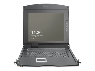 Konzola s TFT monitorom DIGITUS 19" TFT Konsole GE Tastatur (19" TFT zaslon, njemačka tipkovnica)-1