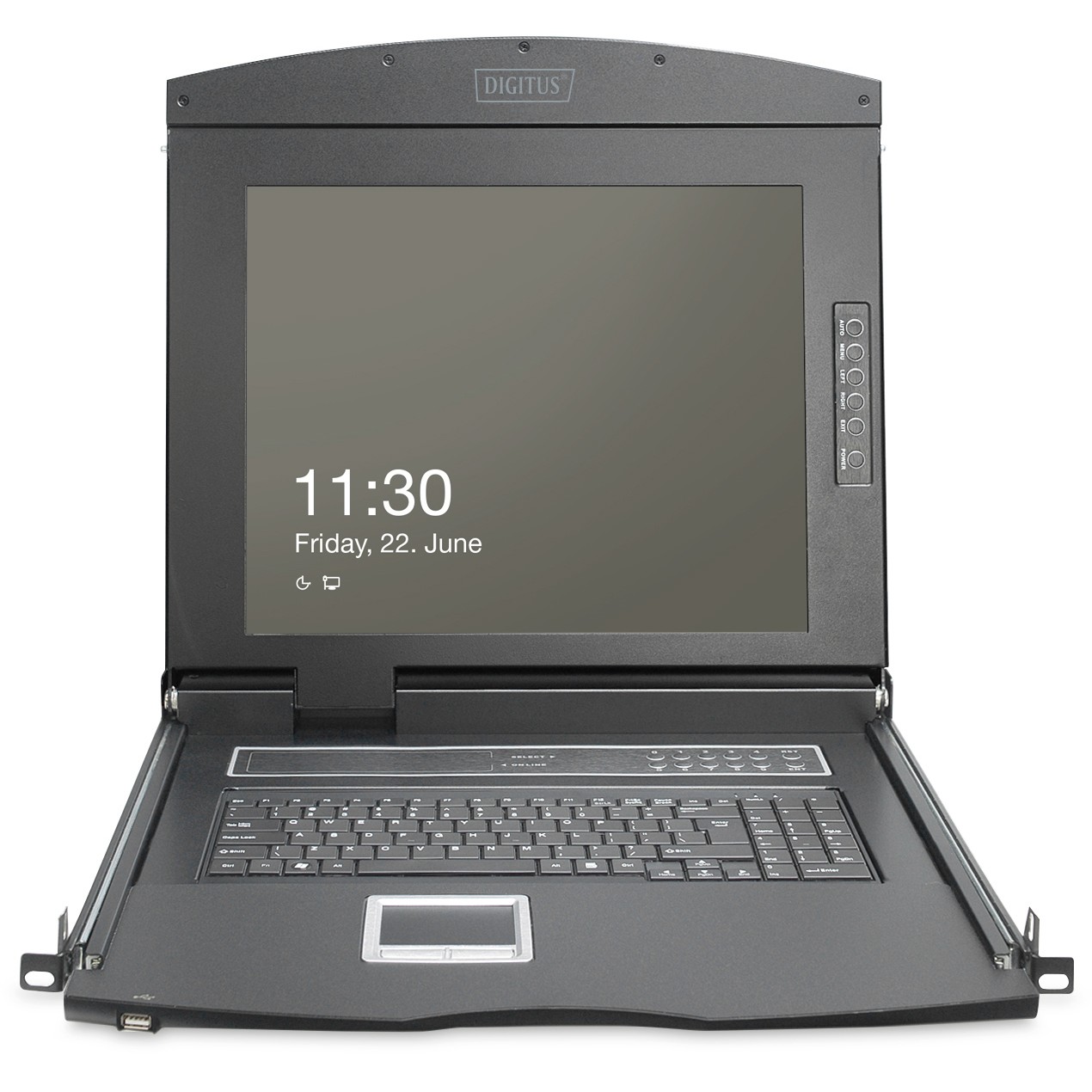 Konzola s TFT monitorom DIGITUS 19" TFT Konsole GE Tastatur (19" TFT zaslon, njemačka tipkovnica)-15