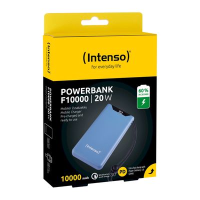 Prijenosna baterija INTENSO F10000 Blue (10000mAh, plava)-1