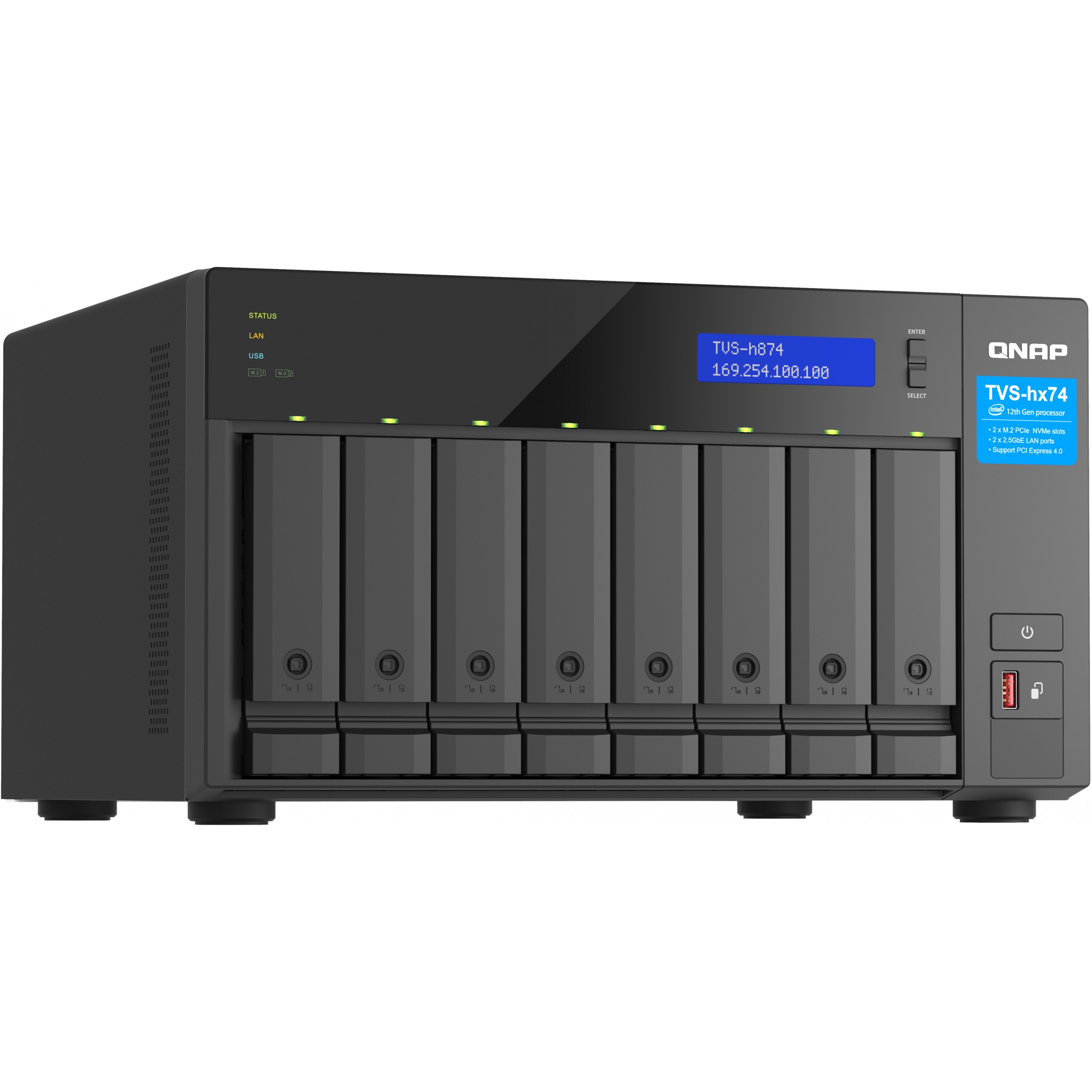 NAS QNAP TVS-h874T-i9-64G 0/8HDD Tower-4