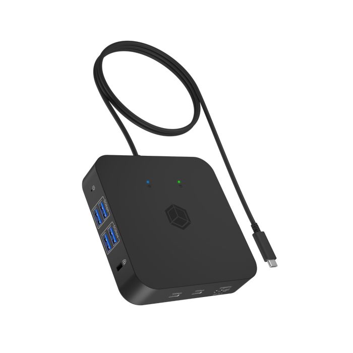 Postaja za spajanje NB Acc ICY BOX Docking DK4090-C 12in1 USB-C (USB-C, 12-u-1, siva)-1
