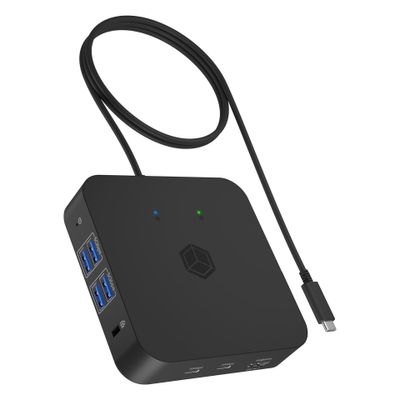 Postaja za spajanje NB Acc ICY BOX Docking DK4090-C 12in1 USB-C (USB-C, 12-u-1, siva)-0