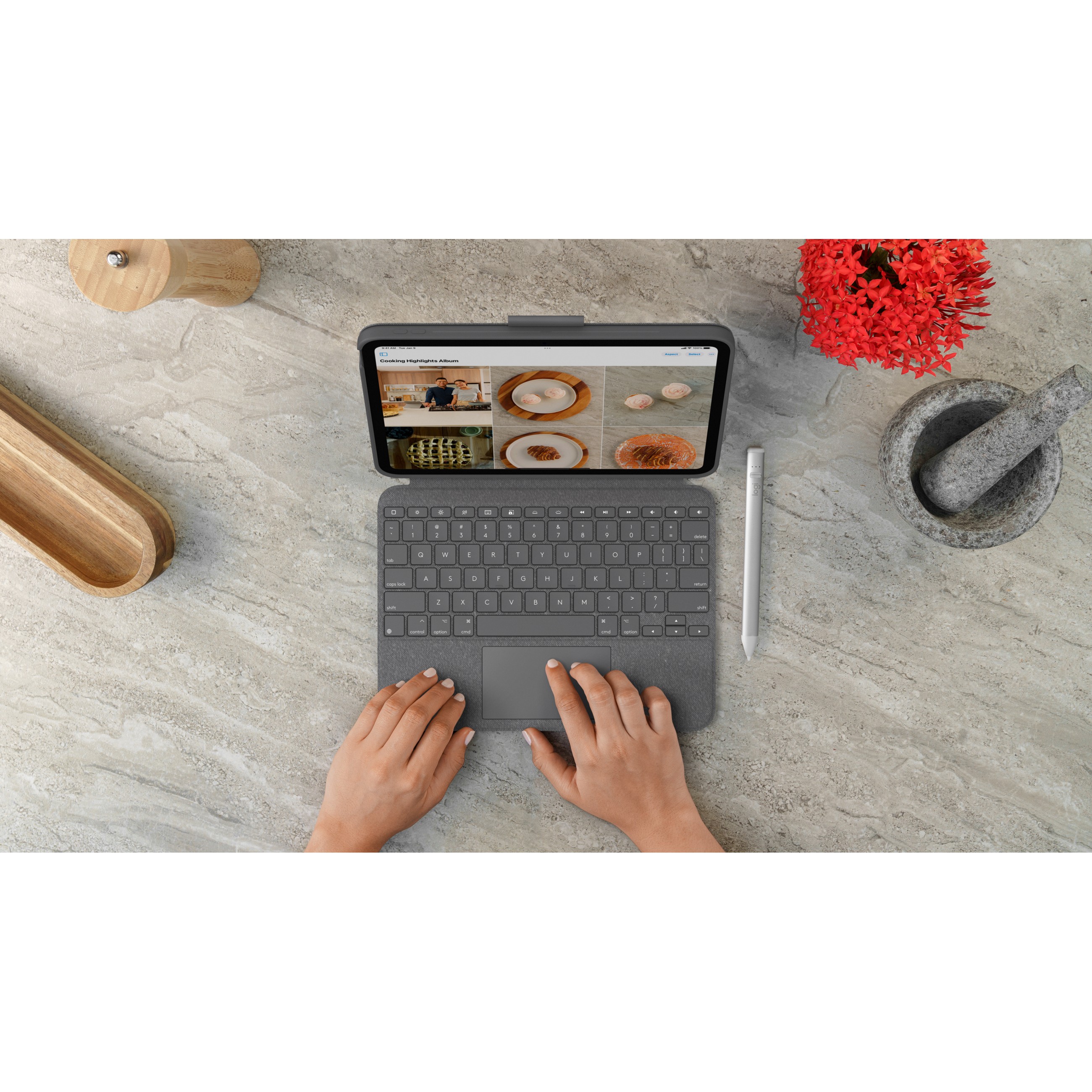 Futrola s tipkovnicom Logitech Combo Touch (za iPad 10. generacije) – internacionalna non HR tipkovnica-12