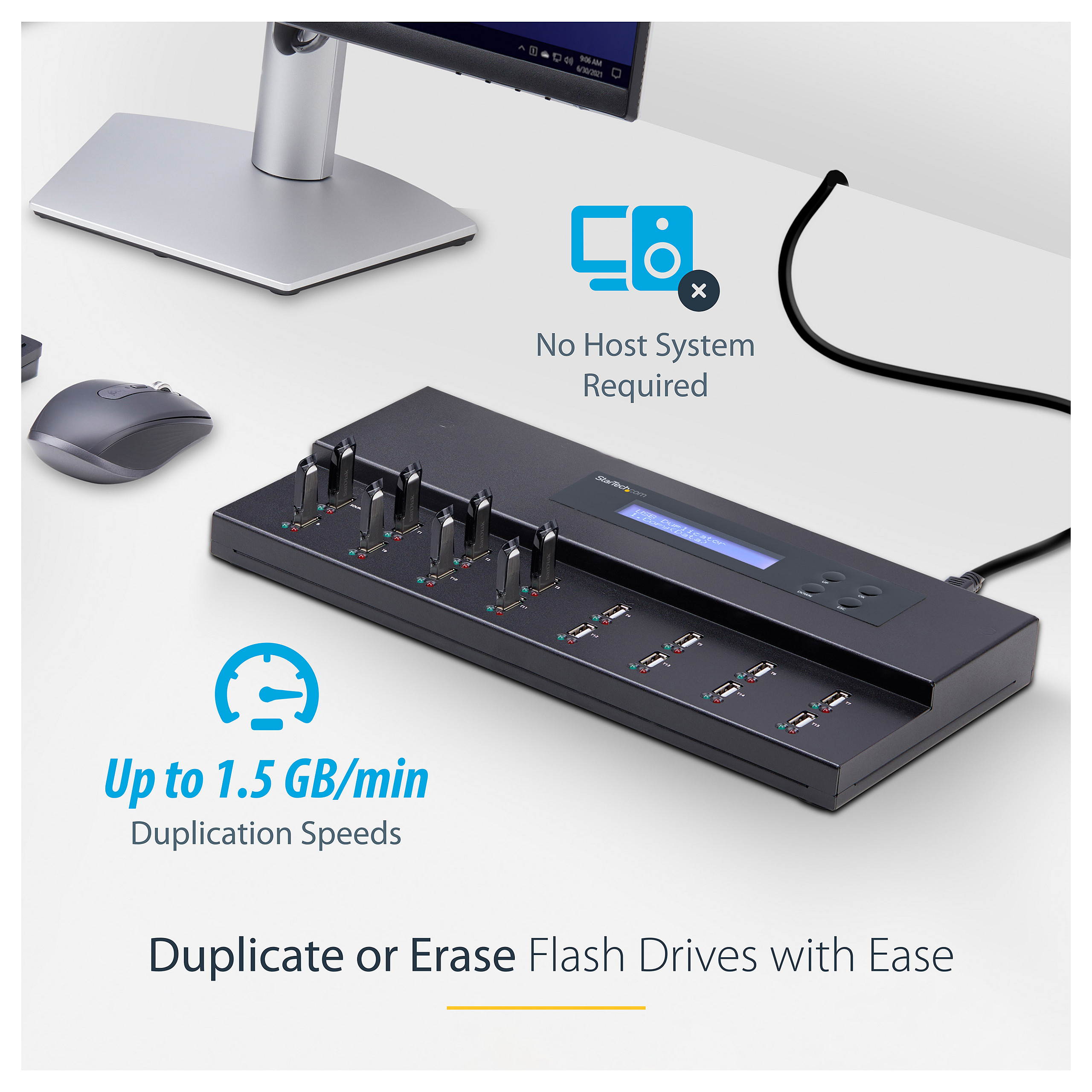 USB replikator i brisač STARTECH 115 (samostalni, do 1.5 GB/min, DoD brisanje)-11