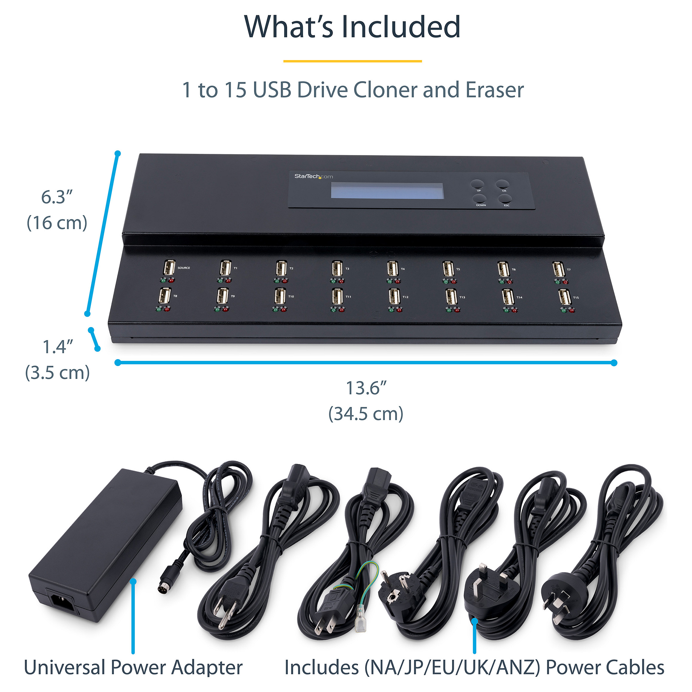 USB replikator i brisač STARTECH 115 (samostalni, do 1.5 GB/min, DoD brisanje)-15
