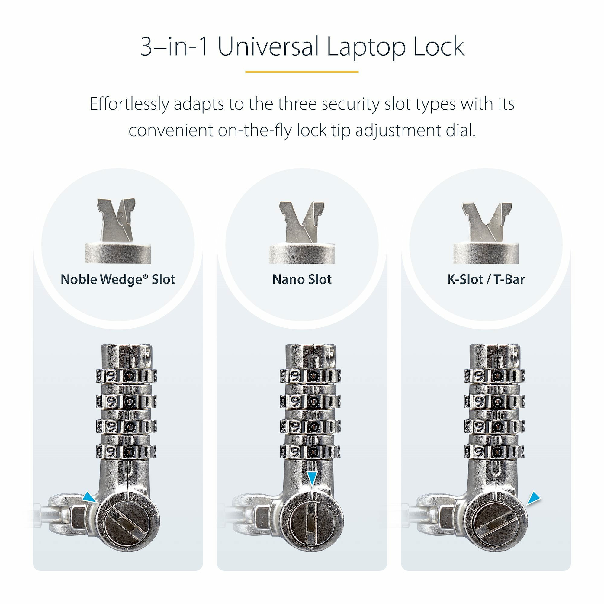 Laptop Startech 248521 product (univerzalna sigurnosna brava, čelični kabel 2m, 4 ključa, otpornost na povlačenje do 217.8 lb)-10
