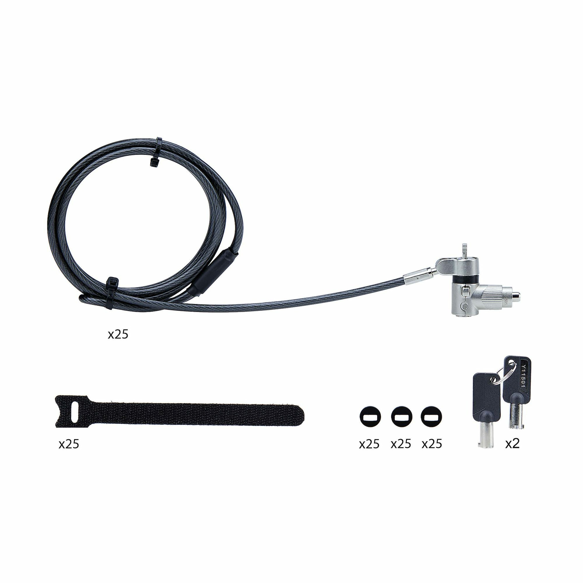 Laptop Startech 248521 product (univerzalna sigurnosna brava, čelični kabel 2m, 4 ključa, otpornost na povlačenje do 217.8 lb)-11