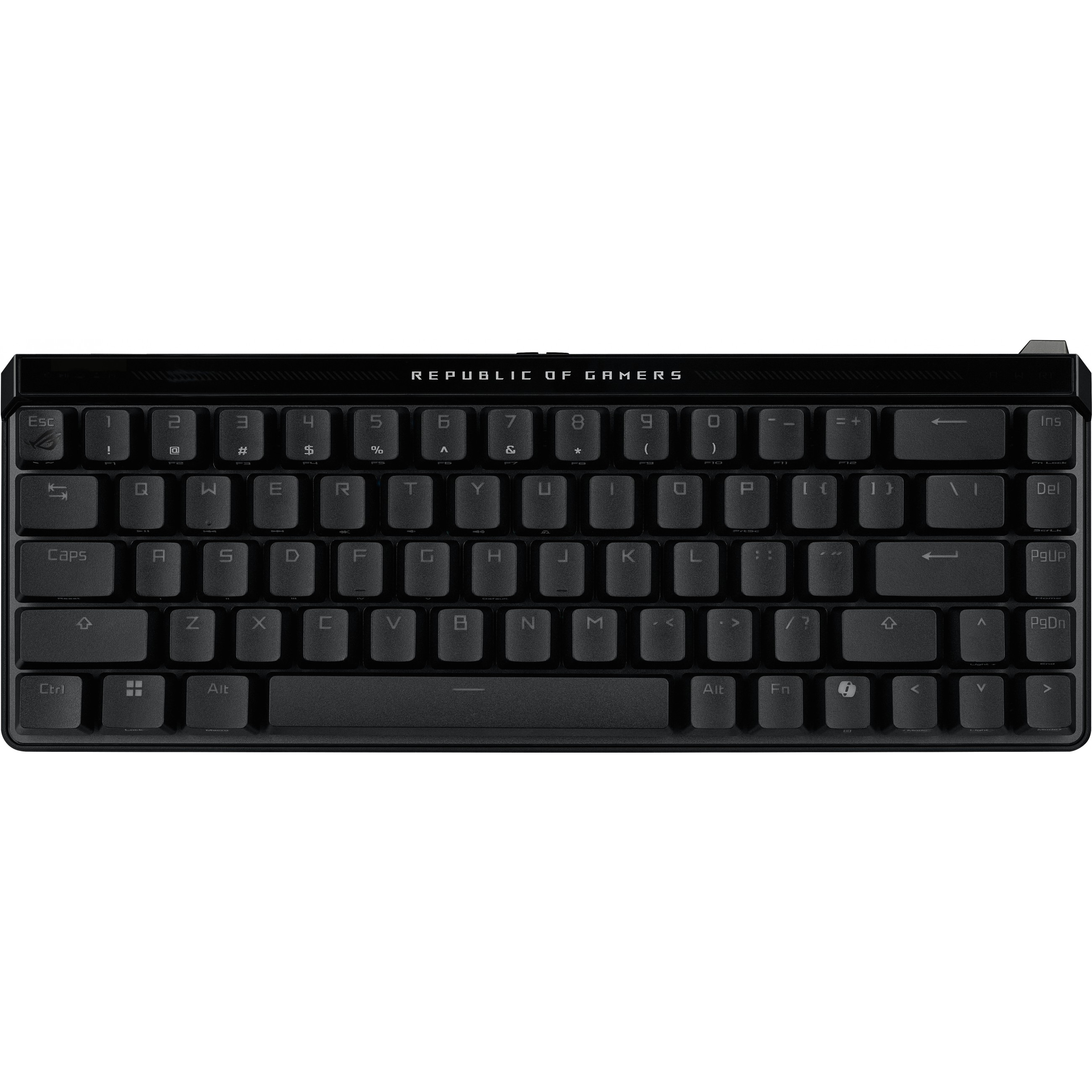Tipkovnica ASUS ROG Falchion Ace 65% kompaktna s dodirnom pločom QWERTZ njemačka crna – internacionalna non HR tipkovnica