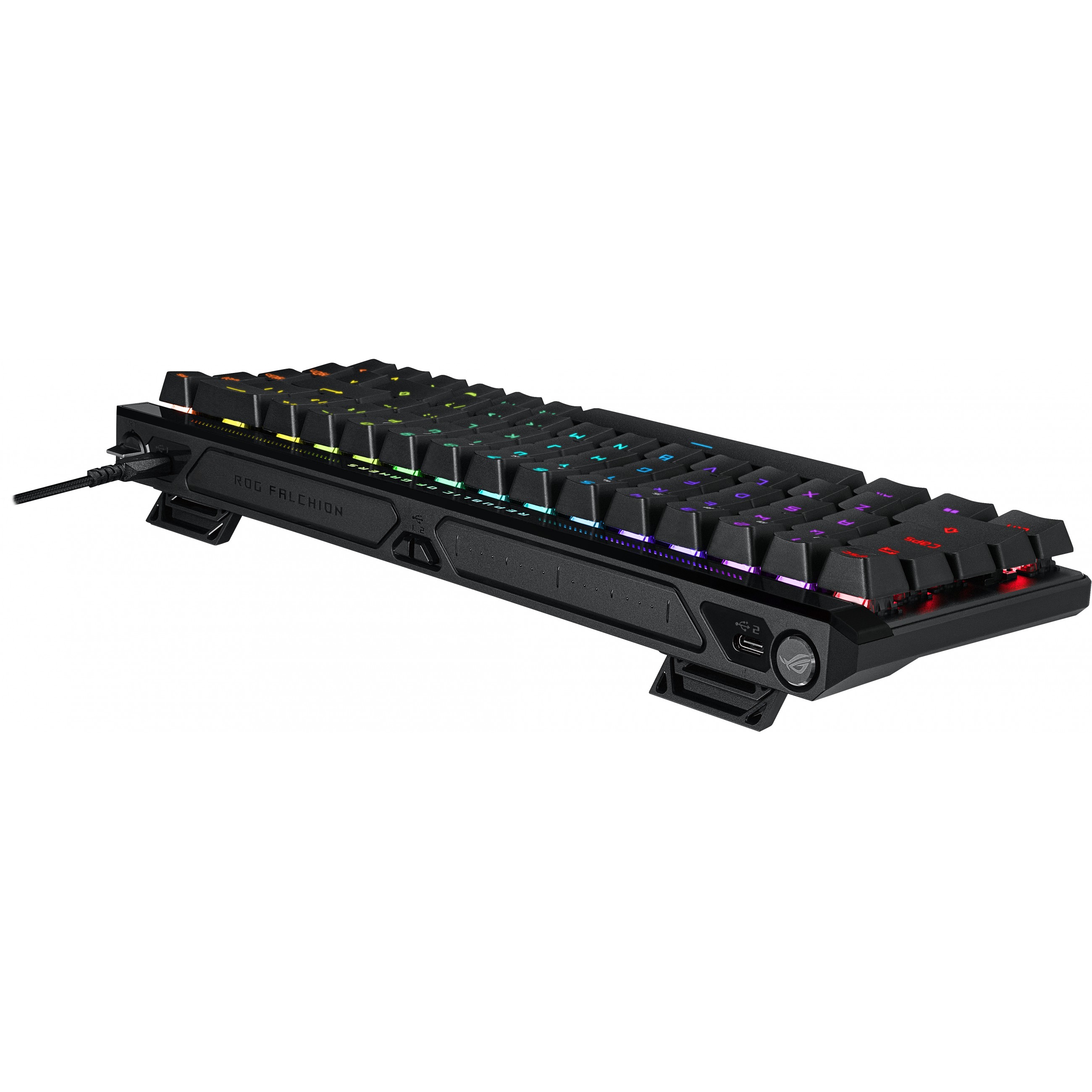 Tipkovnica ASUS ROG Falchion Ace 65% kompaktna s dodirnom pločom QWERTZ njemačka crna – internacionalna non HR tipkovnica-7