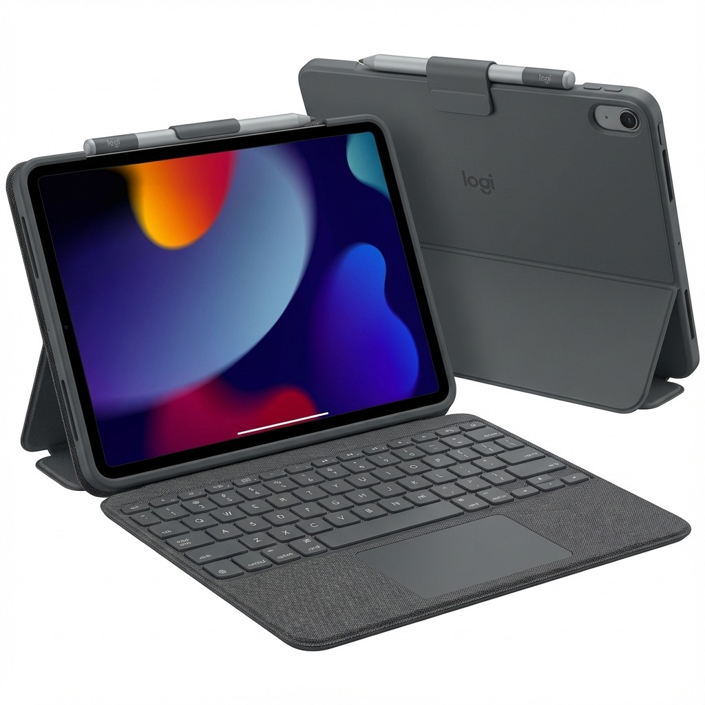 Logitech Combo Touch keyboard and folio case - for Apple iPad Air M2-1