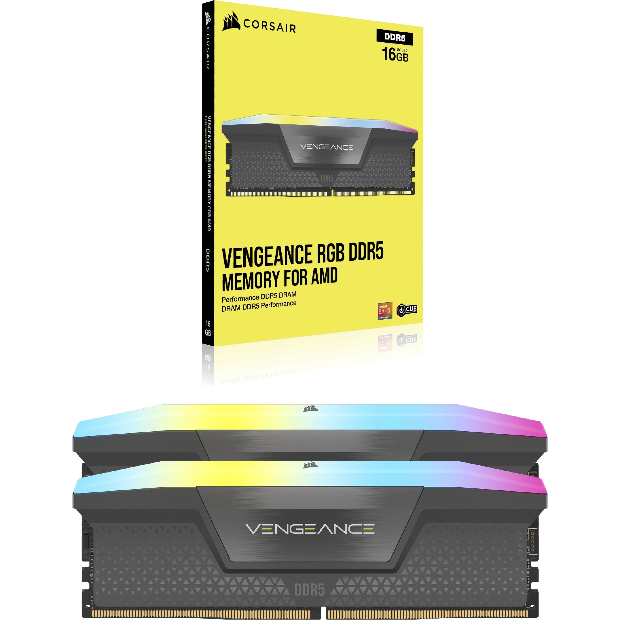 RAM CORSAIR D5 6400 32GB C32 Vengeance RGB K2-11