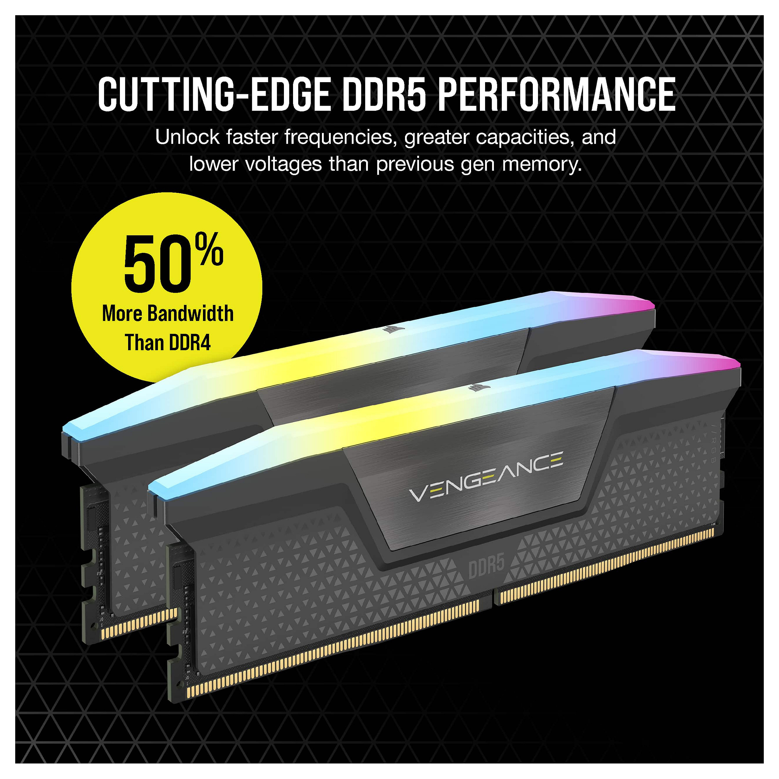 RAM CORSAIR D5 6400 32GB C32 Vengeance RGB K2-13