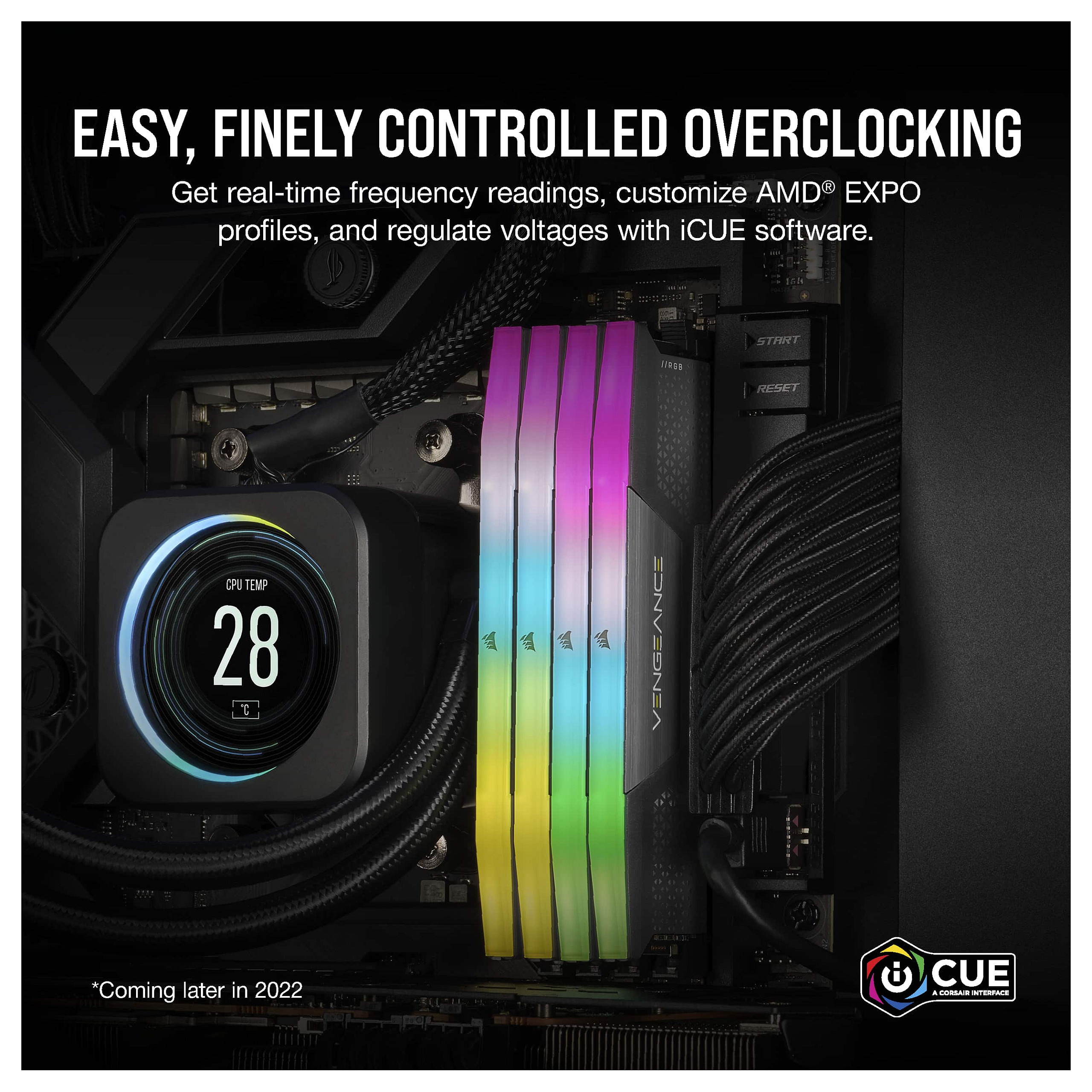 RAM CORSAIR D5 6400 32GB C32 Vengeance RGB K2-15