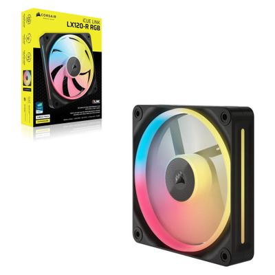 Ventilator za kućište CORSAIR LX120 RGB (120mm, iCUE LINK, crni)-2
