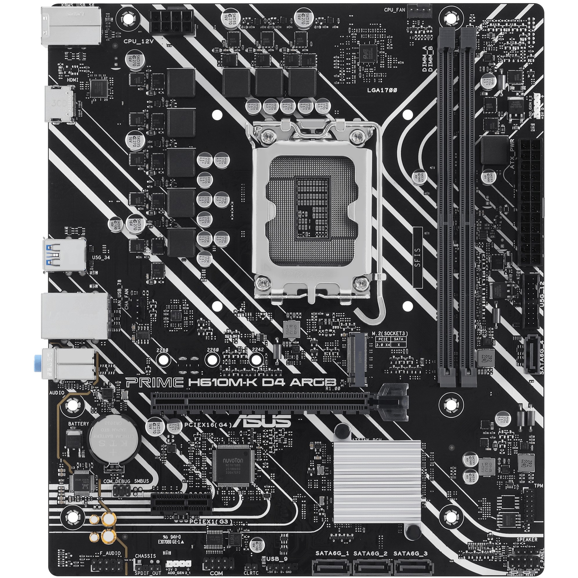 MB ASUS Intel 1700 PRIME H610M-K ARGB-2