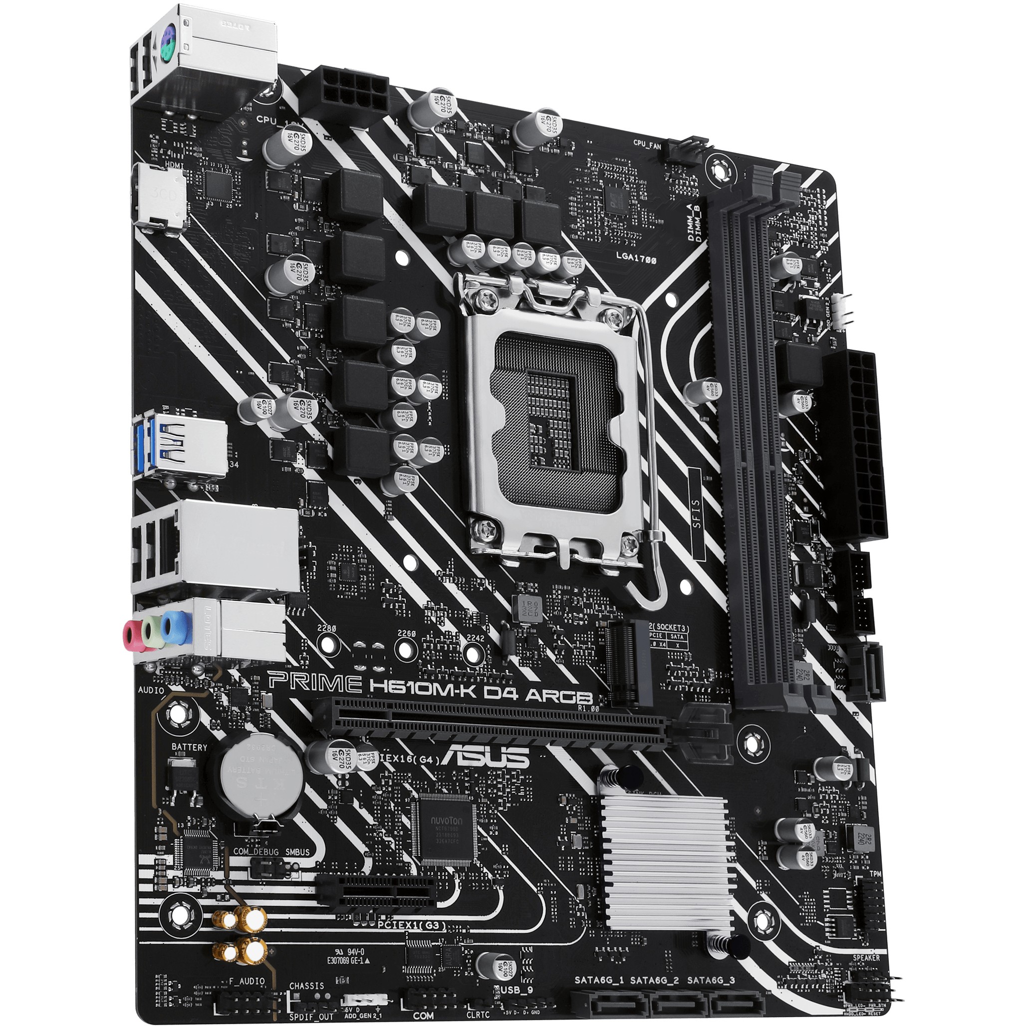 MB ASUS Intel 1700 PRIME H610M-K ARGB-4