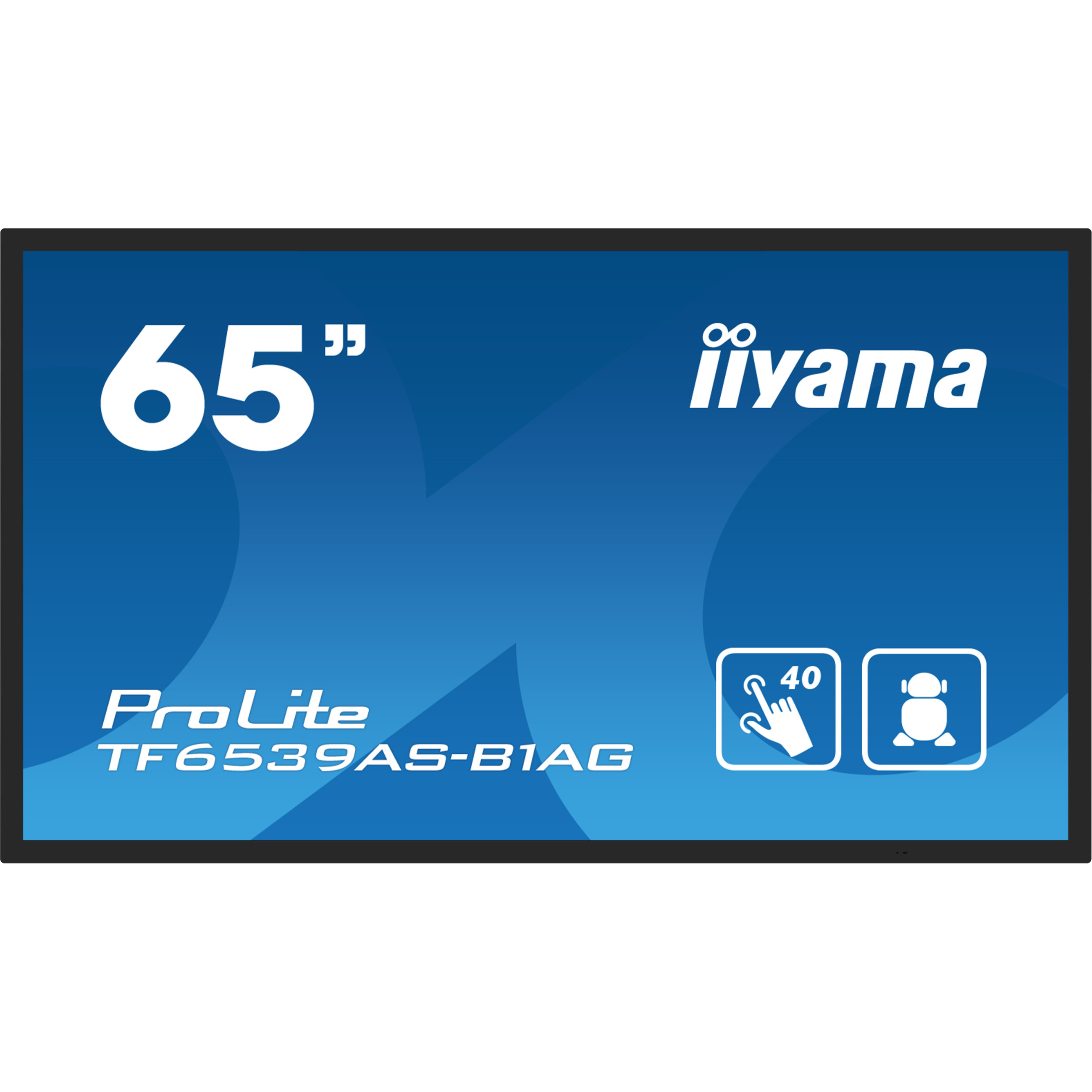 iiyama ProLite TF6539AS-B1AG 65" Class (64.5" viewable) LED-backlit LCD display - 4K - for digital signage-6