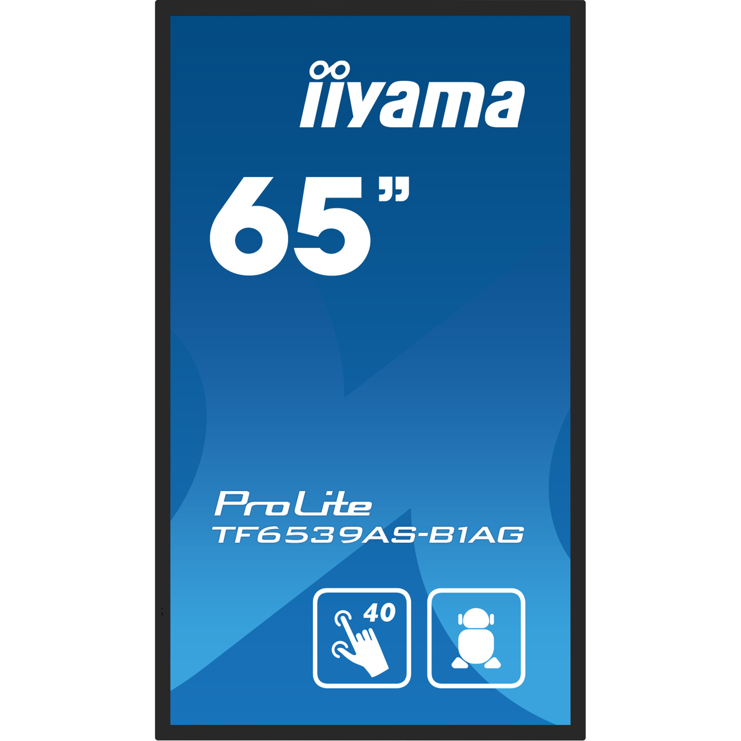 iiyama ProLite TF6539AS-B1AG 65" Class (64.5" viewable) LED-backlit LCD display - 4K - for digital signage-11