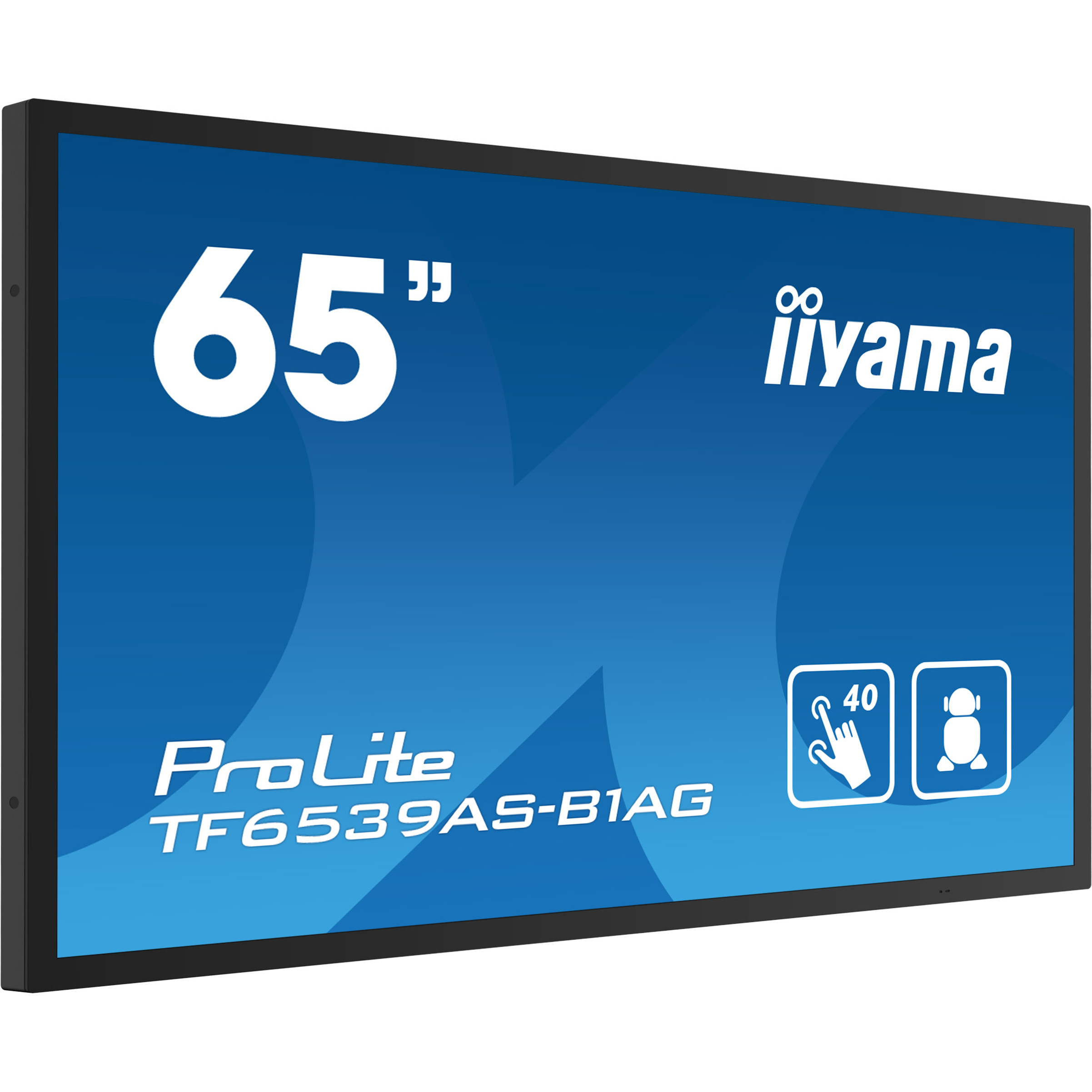 iiyama ProLite TF6539AS-B1AG 65" Class (64.5" viewable) LED-backlit LCD display - 4K - for digital signage-12