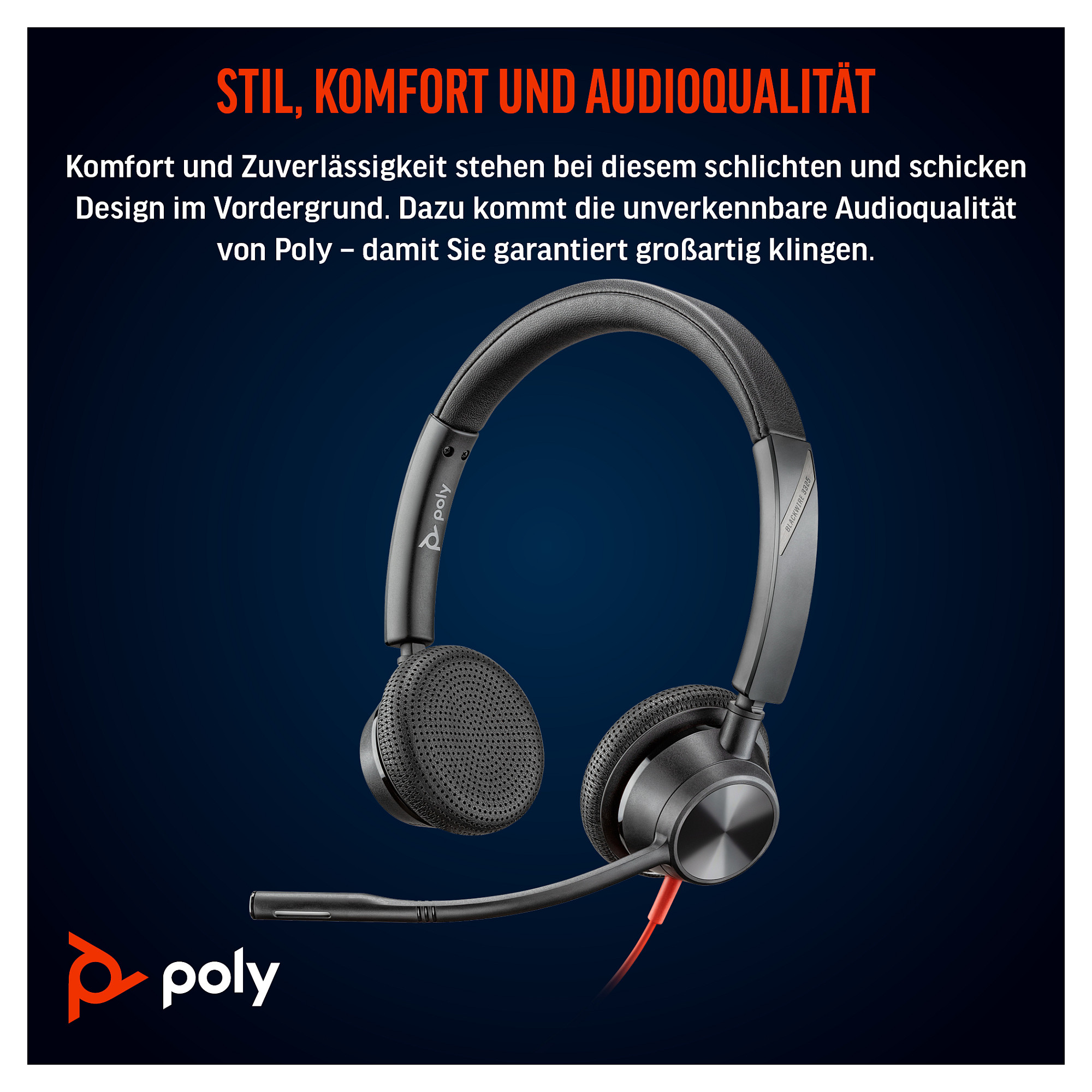 Headset HP Poly Blackwire 3325 Stereo-5