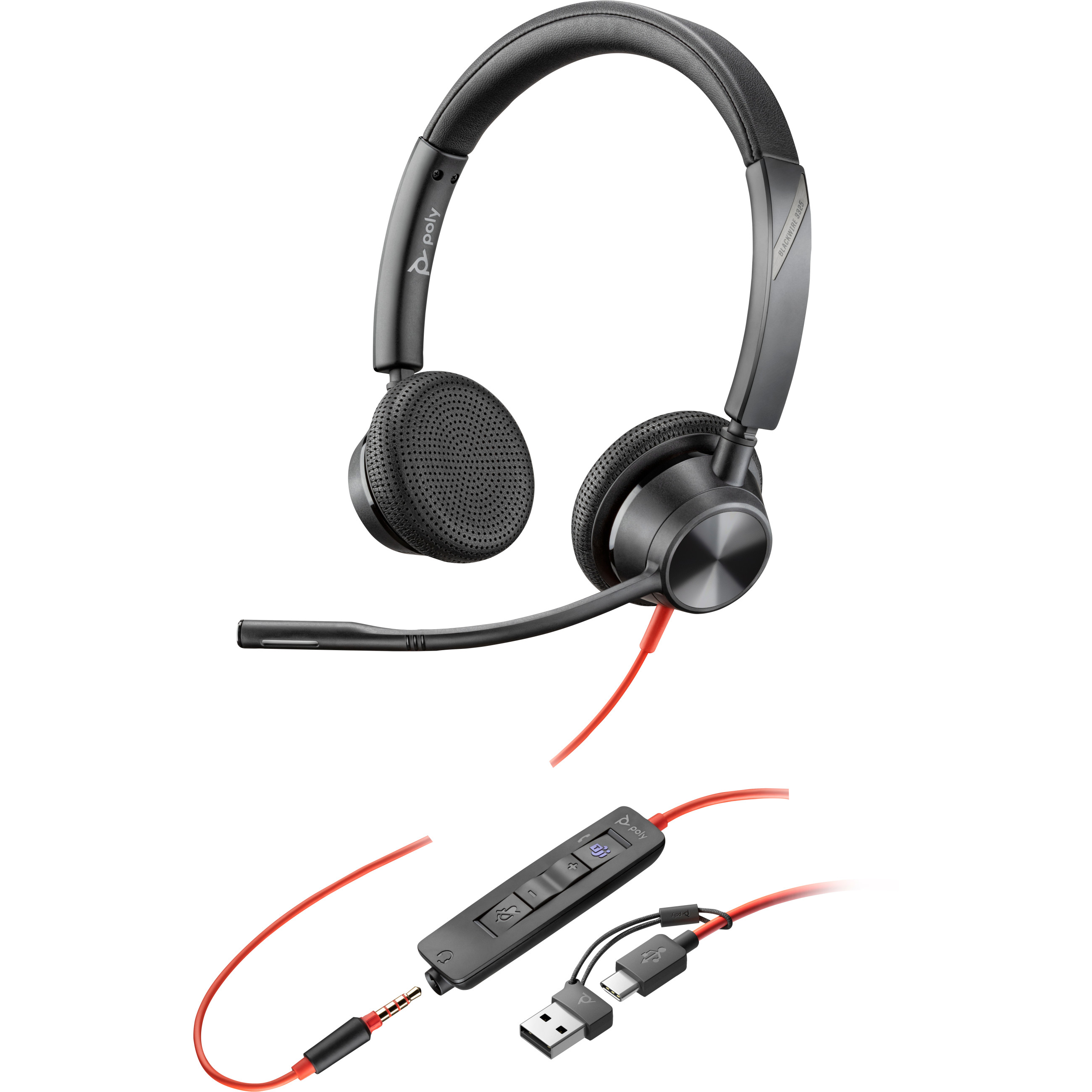 Headset HP Poly Blackwire 3325 Stereo-1