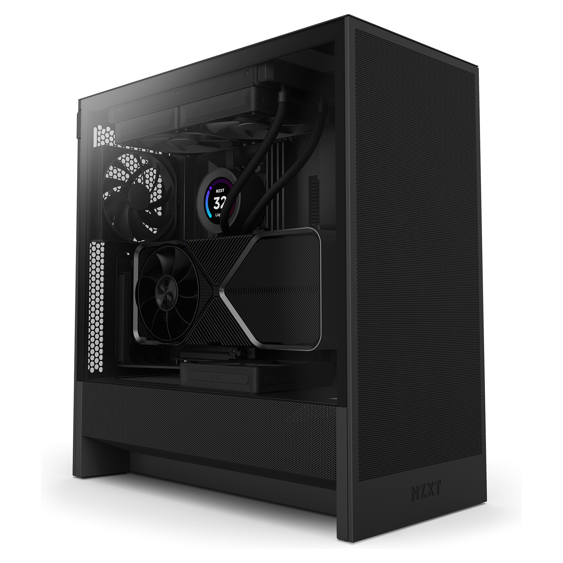 Case NZXT H5 Flow Black Midi ATX (2024)-2