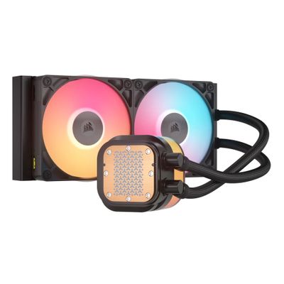 Hladnjak za procesor CORSAIR iCUE LINK TITAN 240 RX (12 cm, crni, 2 ventilatora, LED osvjetljenje)-0